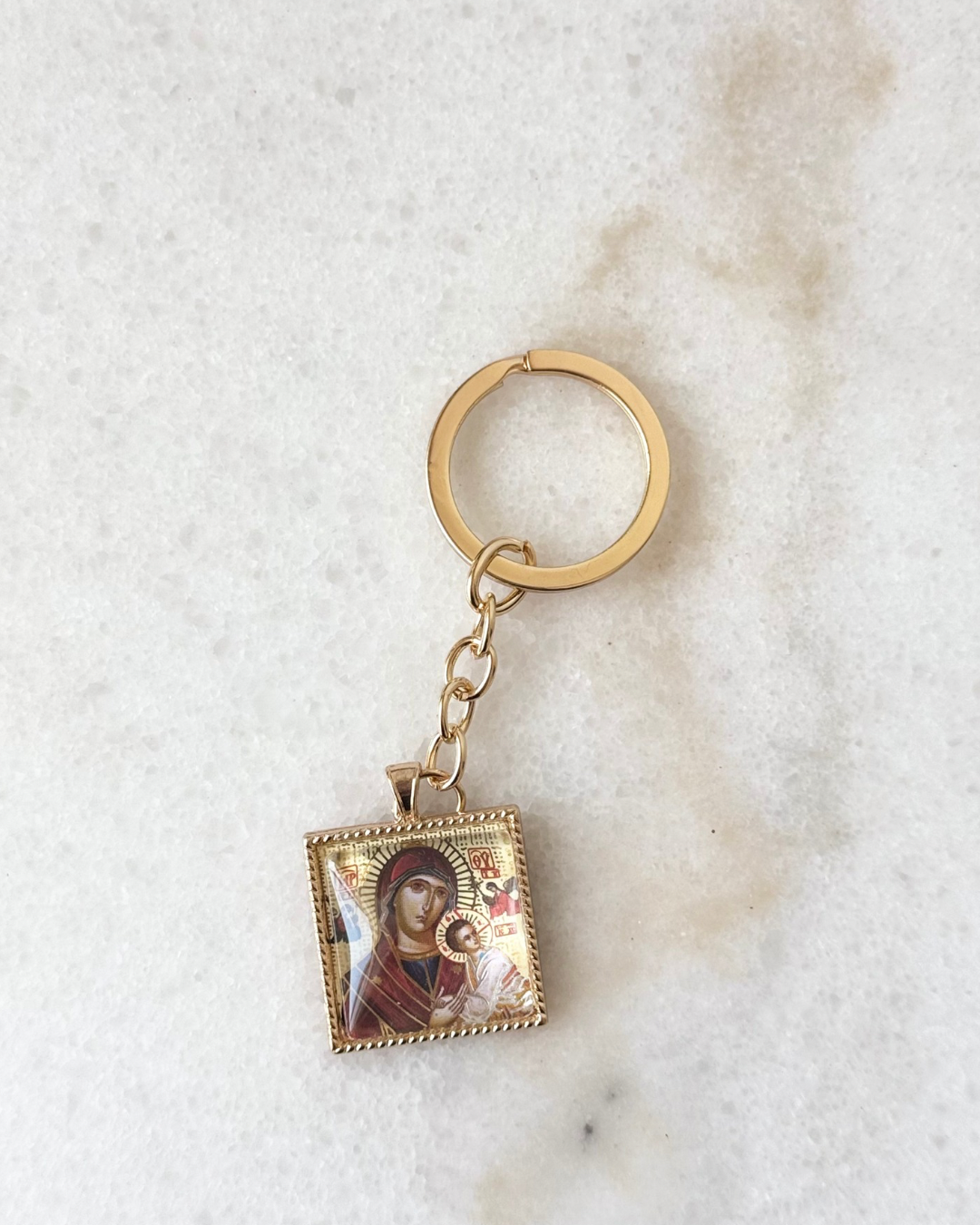 Panagia Keyring - Square