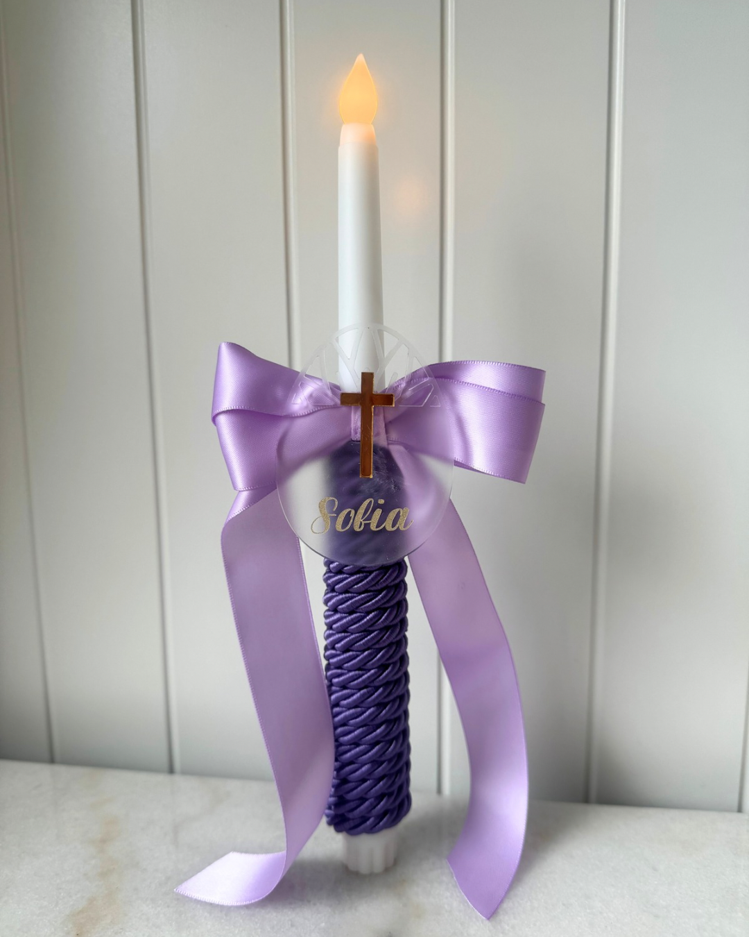Flameless Easter Candle - Easter eggs