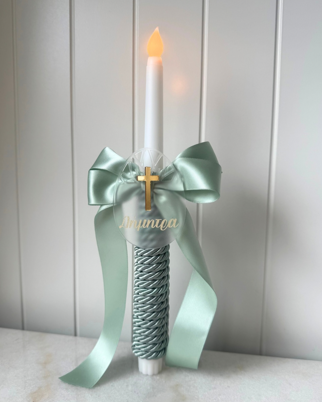 Flameless Easter Candle - Easter eggs