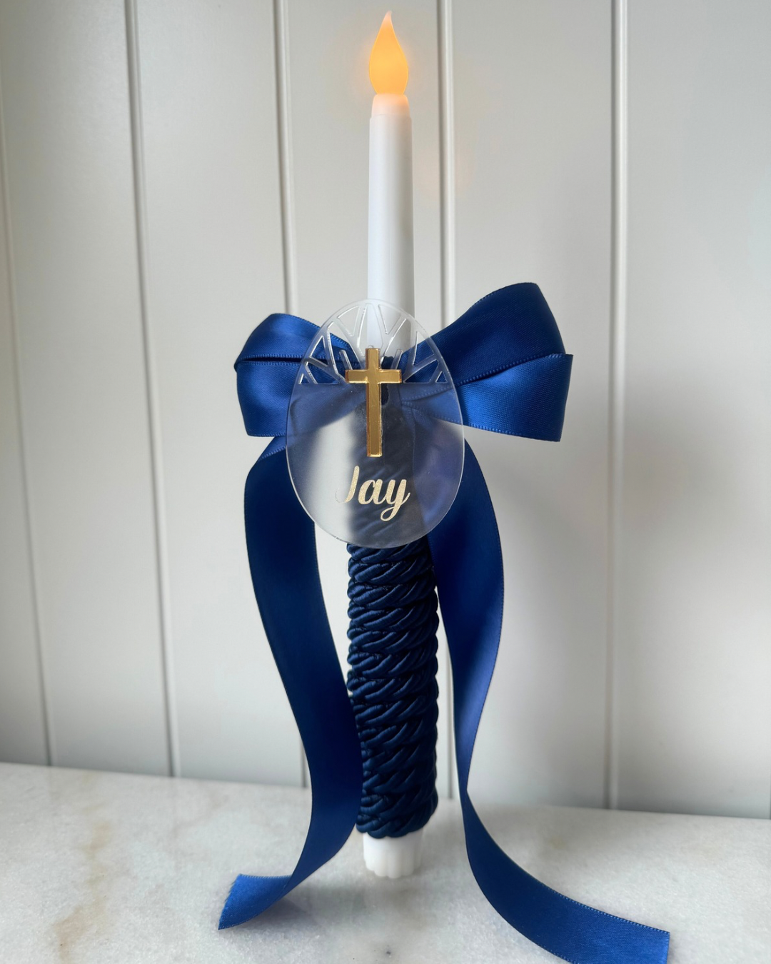 Flameless Easter Candle - Easter eggs