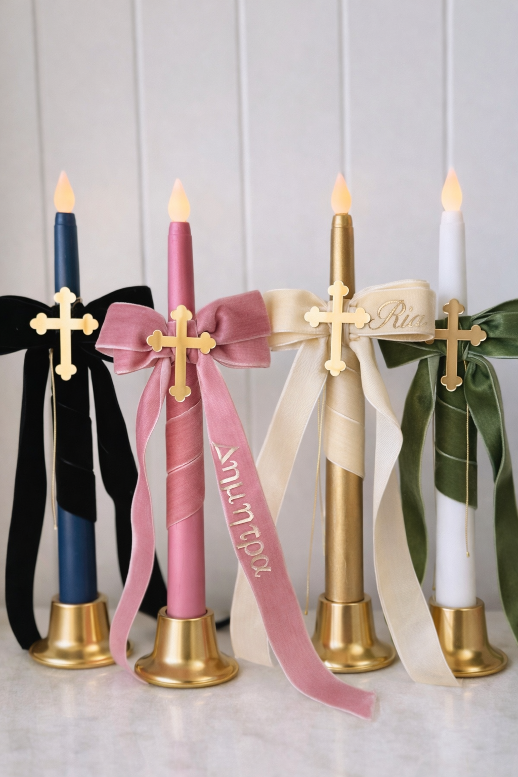 Flameless Easter Candle - Velvets