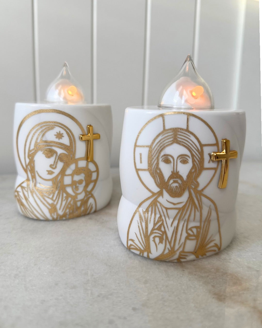 Saints of light - Jesus and Panagia