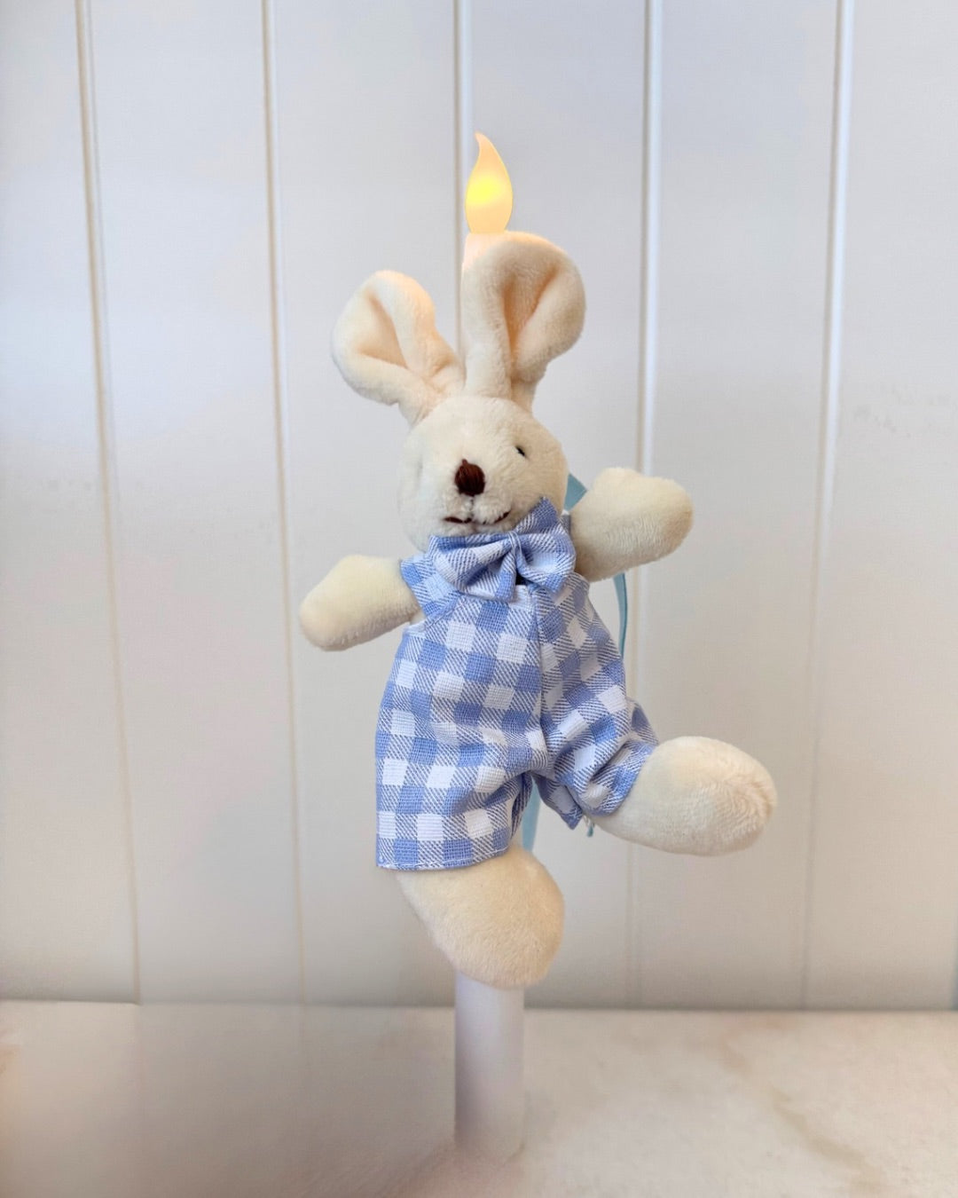 Flameless Easter Candles - Blue Bunny