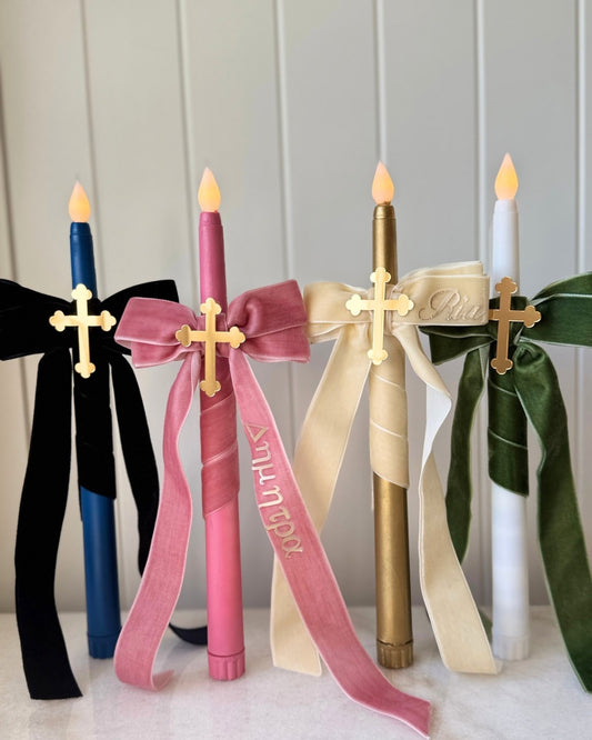 Flameless Easter Candle - Velvets